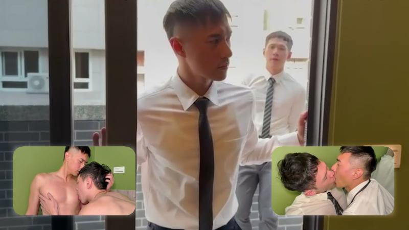 男同办公室同事小鲜肉正装诱惑激情勐干双腿发软满足喘息结束过程